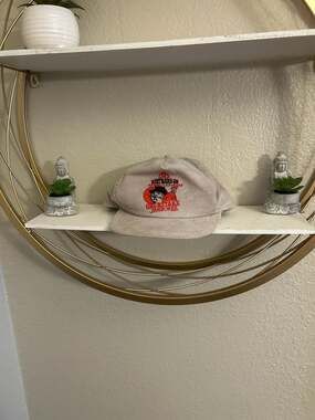 Vintage Westward Ho Las Vegas Grubstake Jamboree Beige Corduroy Snapback Hat